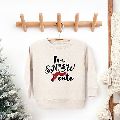 I'm Snow Cute Glitter Youth Ultra-soft Graphic Sweatshirt