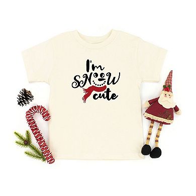 I'm Snow Cute Glitter Toddler Short Sleeve Graphic Tee