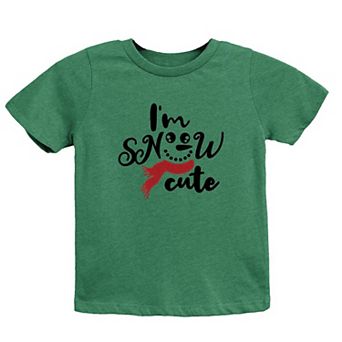 I'm Snow Cute Glitter Youth Short Sleeve Graphic Tee