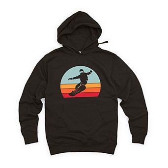 Snowboard With Stripes Hoodie