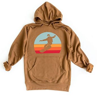 Snowboard With Stripes Hoodie