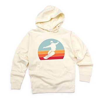 Snowboard With Stripes Hoodie