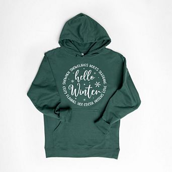 Hello Winter Circle Hoodie