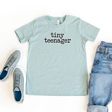 Tiny Teenager Typewriter Youth Short Sleeve Graphic Tee