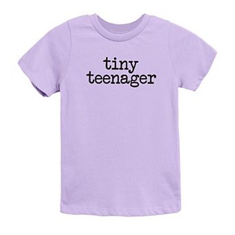 Tiny Teenager Typewriter Youth Short Sleeve Graphic Tee