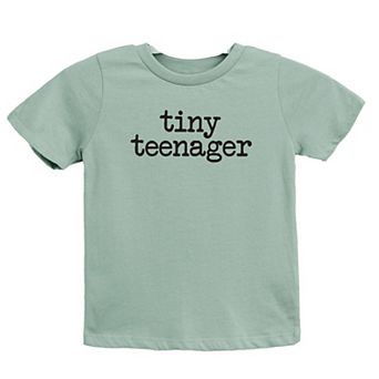 Tiny Teenager Typewriter Youth Short Sleeve Graphic Tee