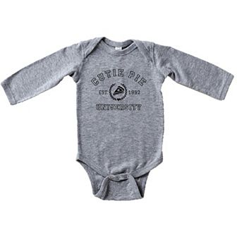 Cutie Pie University Baby Long Sleeve Bodysuit