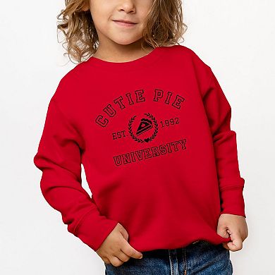 Cutie Pie University Toddler Graphic Sweatshirt