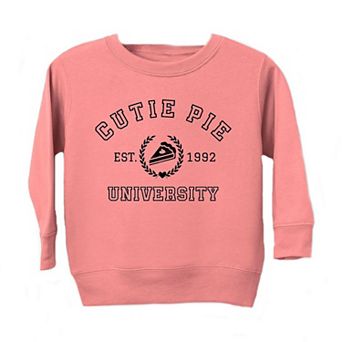 Cutie Pie University Toddler Graphic Sweatshirt