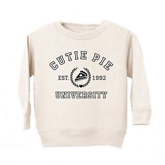 Cutie Pie University Toddler Graphic Sweatshirt