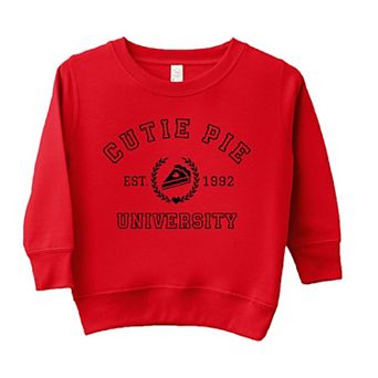 Cutie Pie University Toddler Graphic Sweatshirt