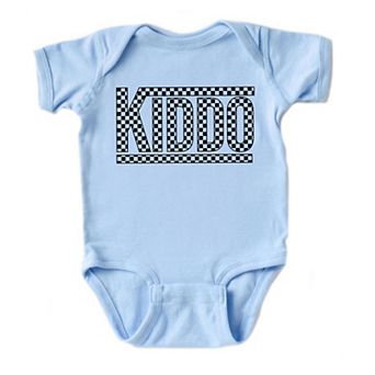 Kiddo Checkered Baby Bodysuit
