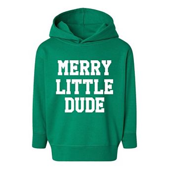 Merry Little Dude Toddler Graphic Hoodie