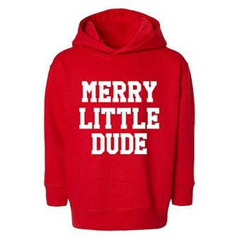 Merry Little Dude Toddler Graphic Hoodie