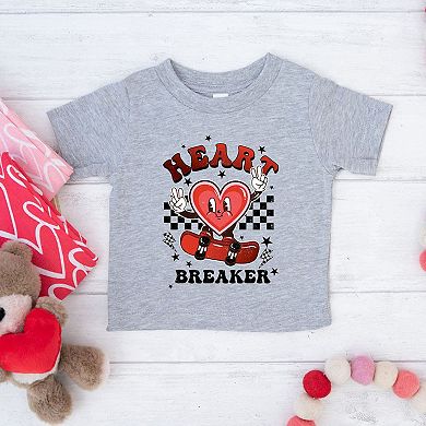 Heart Breaker Skater Toddler Short Sleeve Graphic Tee