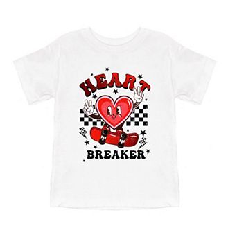 Heart Breaker Skater Youth Short Sleeve Graphic Tee