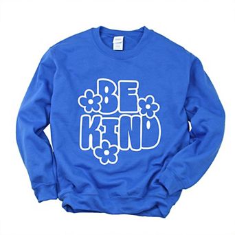Retro Be Kind Flowers Sweatshirt