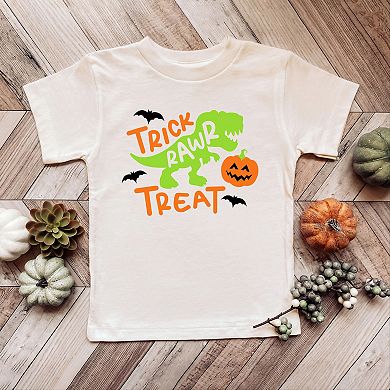 Trick Rawr Treat Youth Short Sleeve Graphic Tee