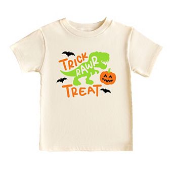 Trick Rawr Treat Youth Short Sleeve Graphic Tee