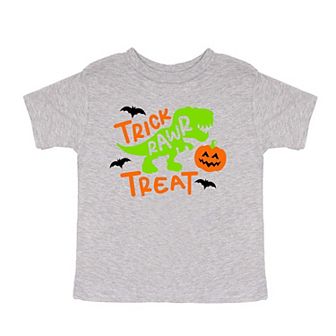 Trick Rawr Treat Youth Short Sleeve Graphic Tee