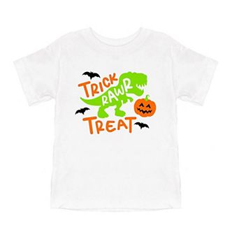 Trick Rawr Treat Youth Short Sleeve Graphic Tee