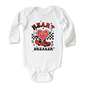 Heart Breaker Skater Baby Long Sleeve Bodysuit