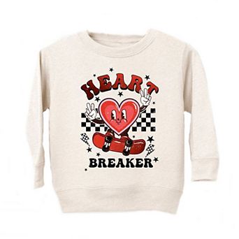 Heart Breaker Skater Youth Ultra-Soft Graphic Sweatshirt