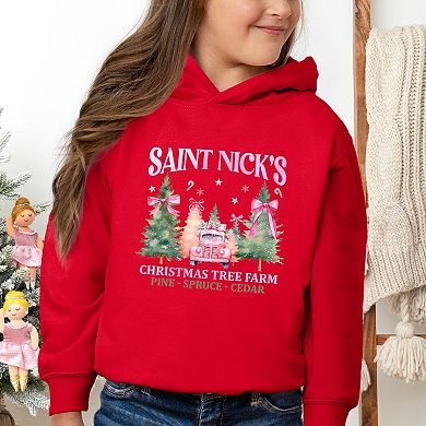 Coquette St. Nick's Tree Farm Toddler Graphic Hoodie