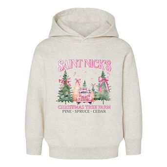 Coquette St. Nick's Tree Farm Toddler Graphic Hoodie