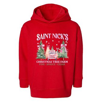 Coquette St. Nick's Tree Farm Toddler Graphic Hoodie