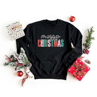 Merry Christmas Distressed Sweatshirt