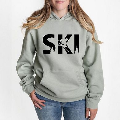 Ski With Trees Hoodie