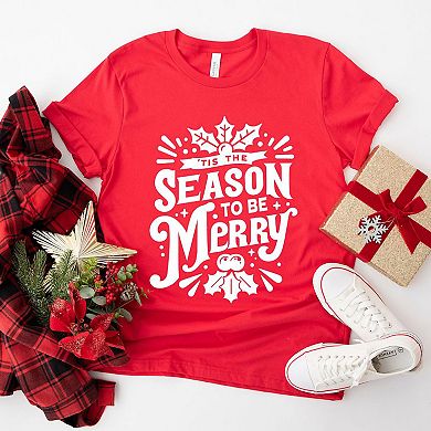 Season To Be Merry Short Sleeve Graphic Tee