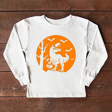 Dinosaur Moon Toddler Long Sleeve Graphic Tee