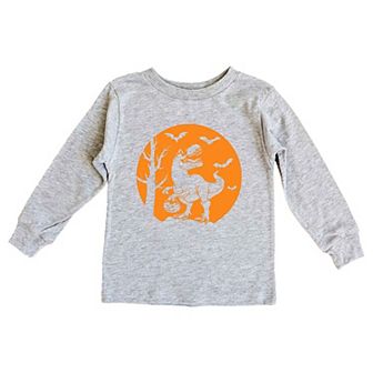 Dinosaur Moon Toddler Long Sleeve Graphic Tee