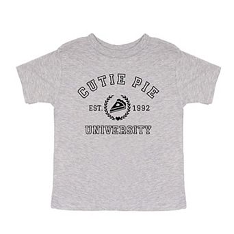 Cutie Pie University Toddler Short Sleeve Graphic Tee