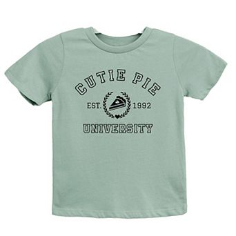 Cutie Pie University Toddler Short Sleeve Graphic Tee