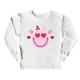 Babe Smile Youth Long Sleeve Graphic Tee