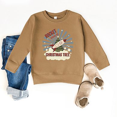 Rocket Around The Christmas Tree - Toddler Graphic Sweatshirt
