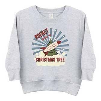 Rocket Around The Christmas Tree - Toddler Graphic Sweatshirt