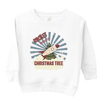 Rocket Around The Christmas Tree - Toddler Graphic Sweatshirt