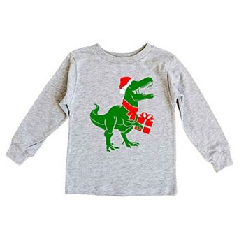 Dino Present Youth Long Sleeve Graphic Tee