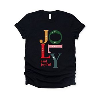 Jolly And Joyful Short Sleeve Graphic Tee