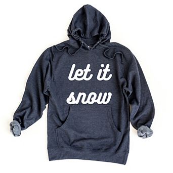Let It Snow Bold Cursive - Womens Hoodie