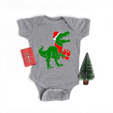 Dino Present Baby Bodysuit