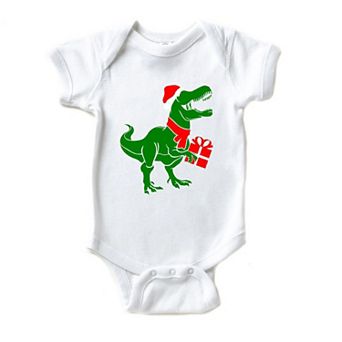 Dino Present Baby Bodysuit