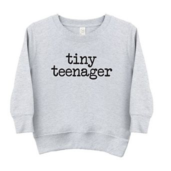 Tiny Teenager Typewriter Toddler Graphic Sweatshirt