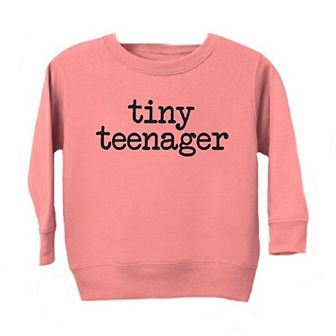 Tiny Teenager Typewriter Toddler Graphic Sweatshirt