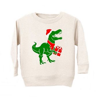 Dino Present Youth Ultra-Soft Graphic Sweatshirt