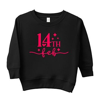14th Feb Stars Raised Print Youth Ultra-Soft Graphic Sweatshirt